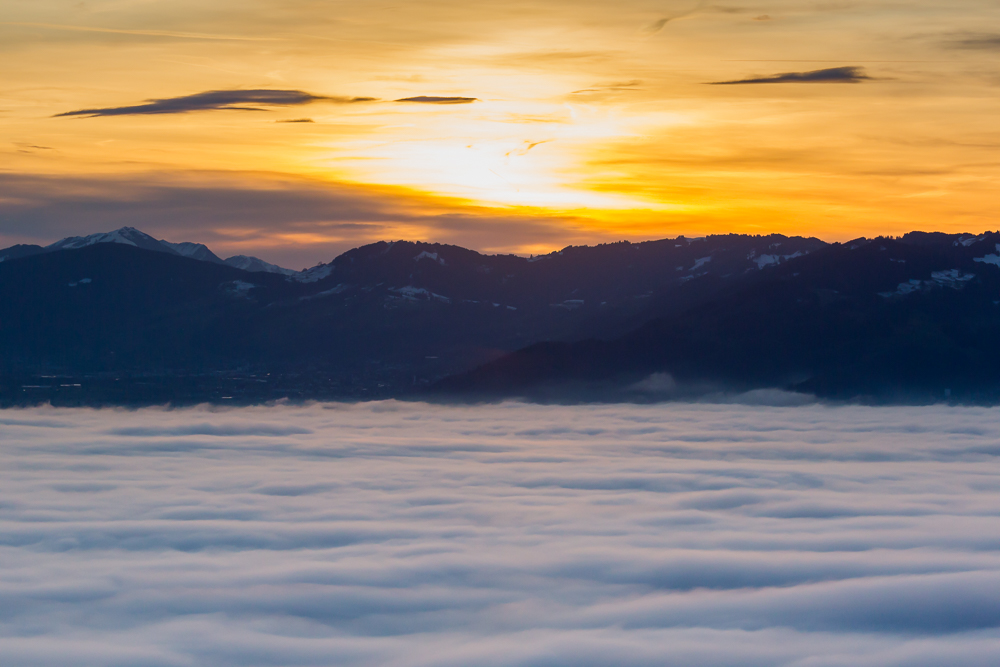 Über der Nebelsuppe