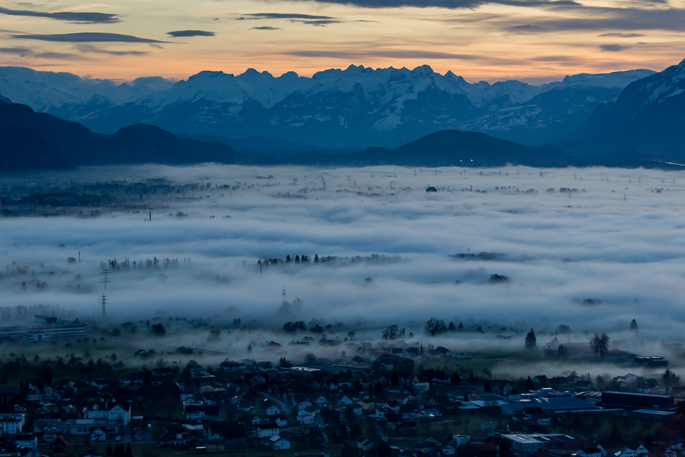 Über der Nebelsuppe