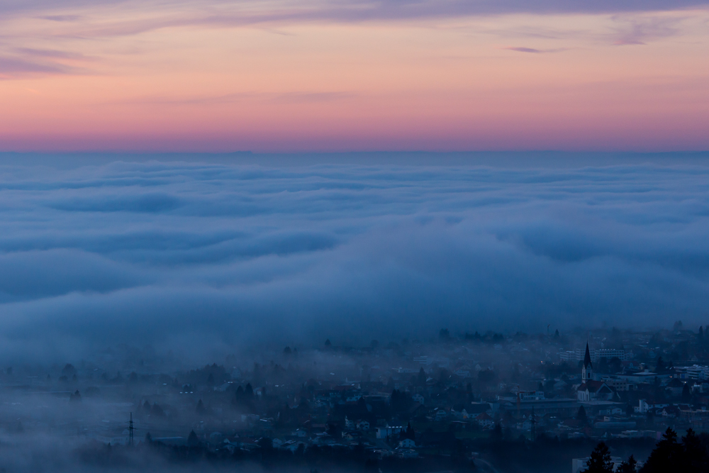 Über der Nebelsuppe