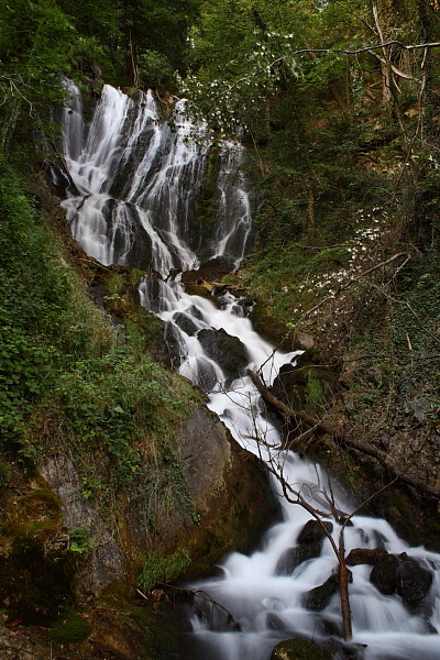 Montjolawasserfall in Thüringen