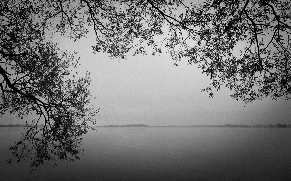 Fussacherbucht Schwarz-Weiß 2